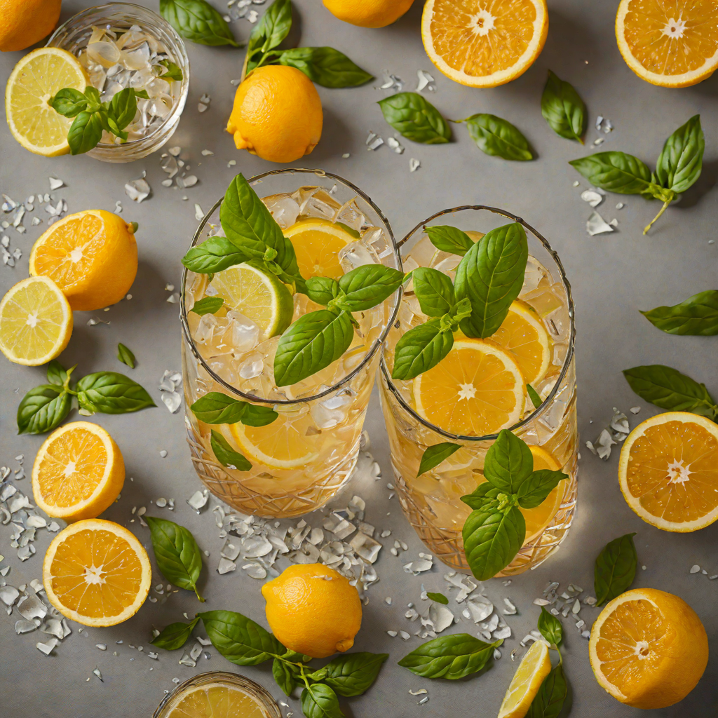 Citrus-Basil Whiskey Smash