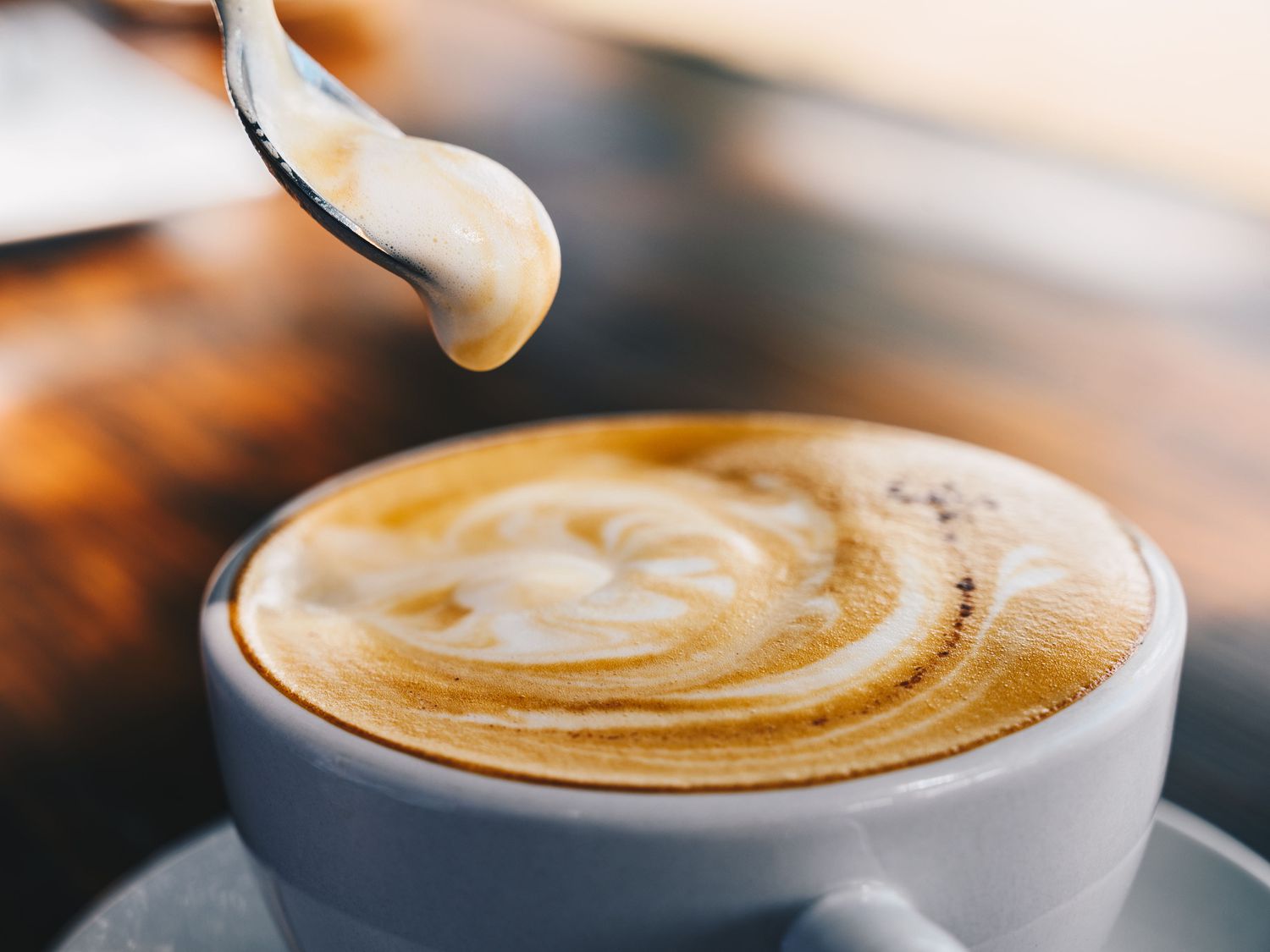 Classic Espresso Cappuccino with Steamed Milk Foam