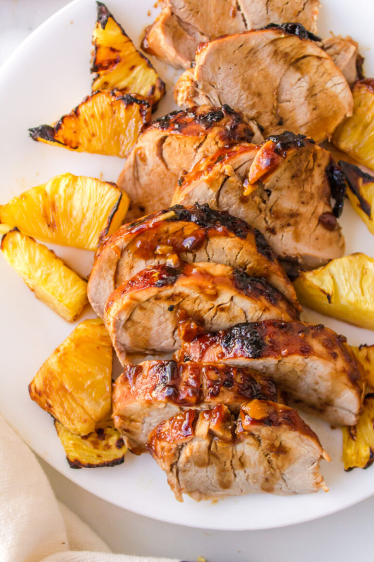 Rum-Spiced Caribbean Pineapple Glazed Pork Tenderloin
