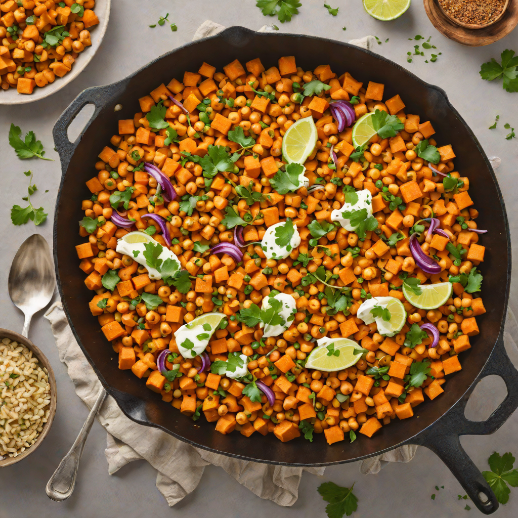 One-Pan Spiced Chickpea and Sweet Potato Skillet