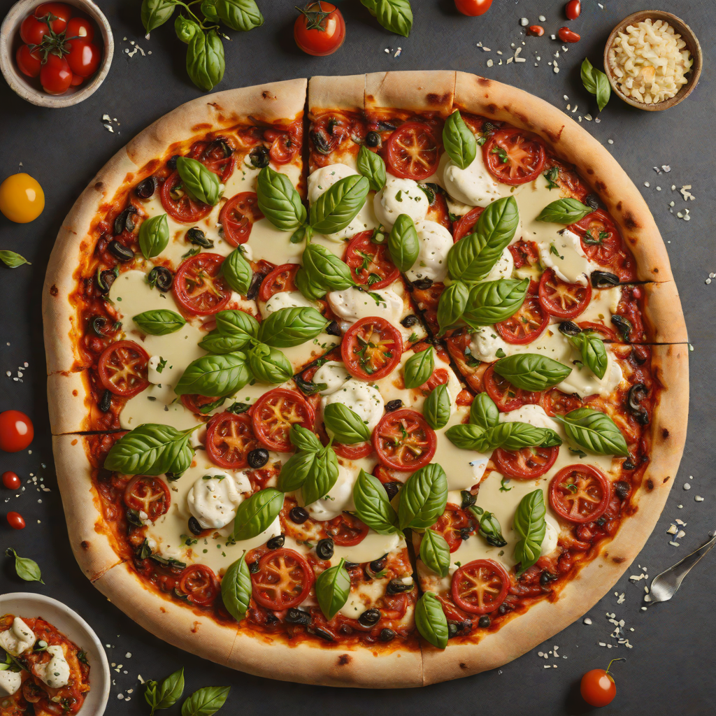 Wood-Fired Neapolitan Pizza with Fresh Mozzarella and Basil