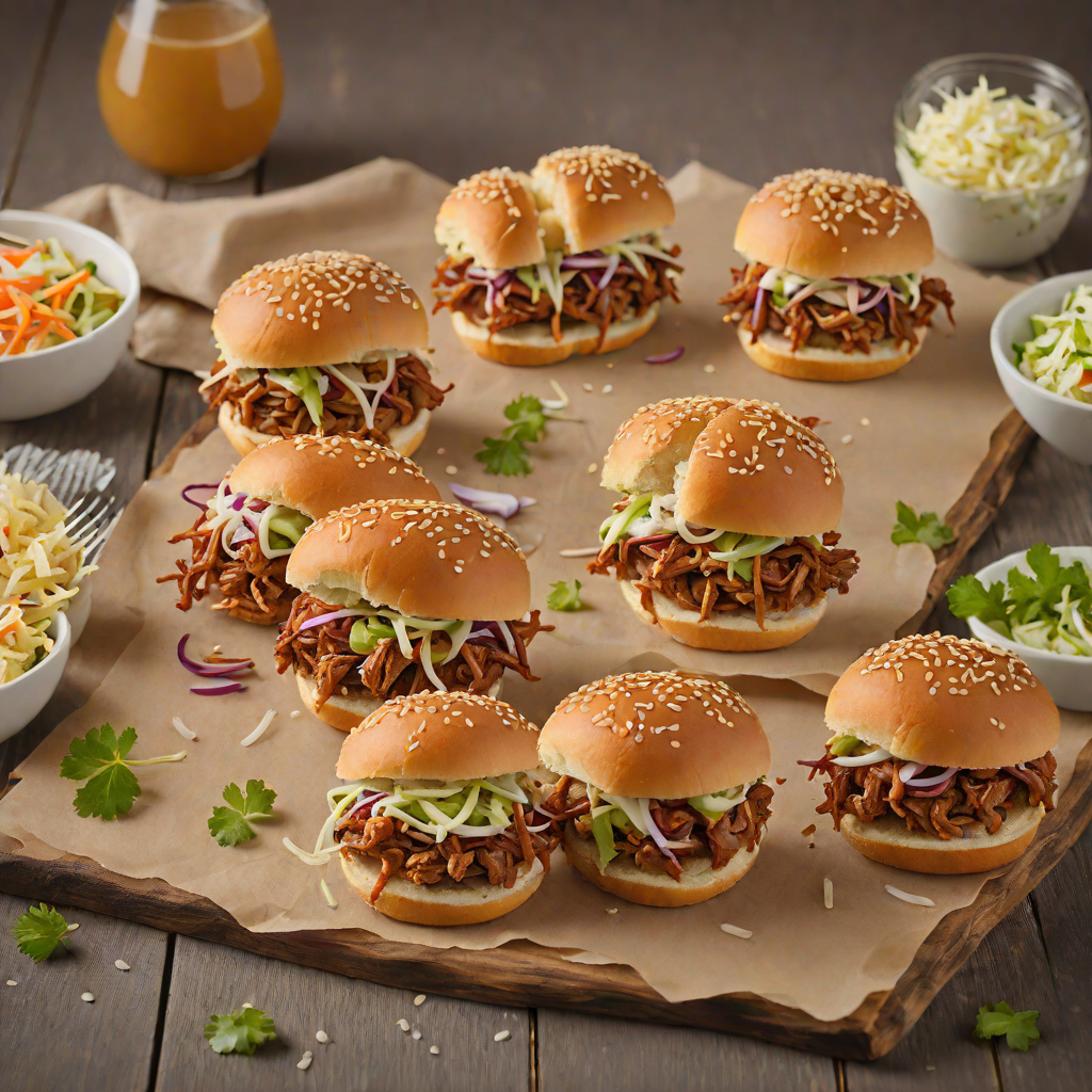 Mini BBQ Pulled Pork Sliders with Coleslaw