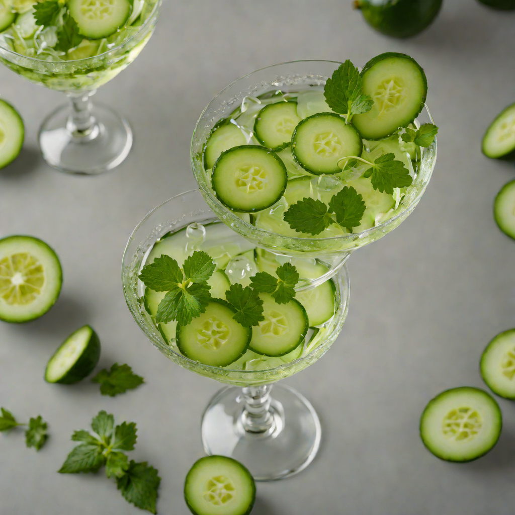Herb-Muddled Gin and Cucumber Martini