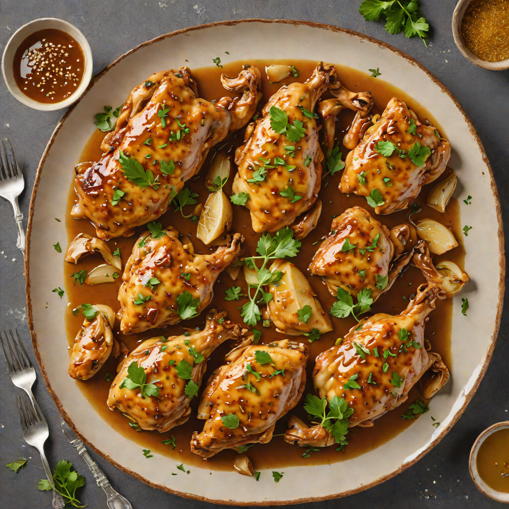 Sautéed Garlic Butter Chicken with Honey Glaze