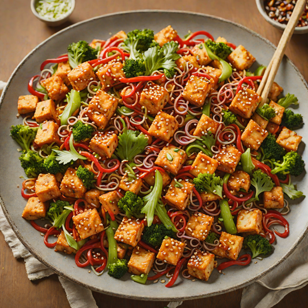 Crispy Korean-Style Spicy Tofu Stir Fry
