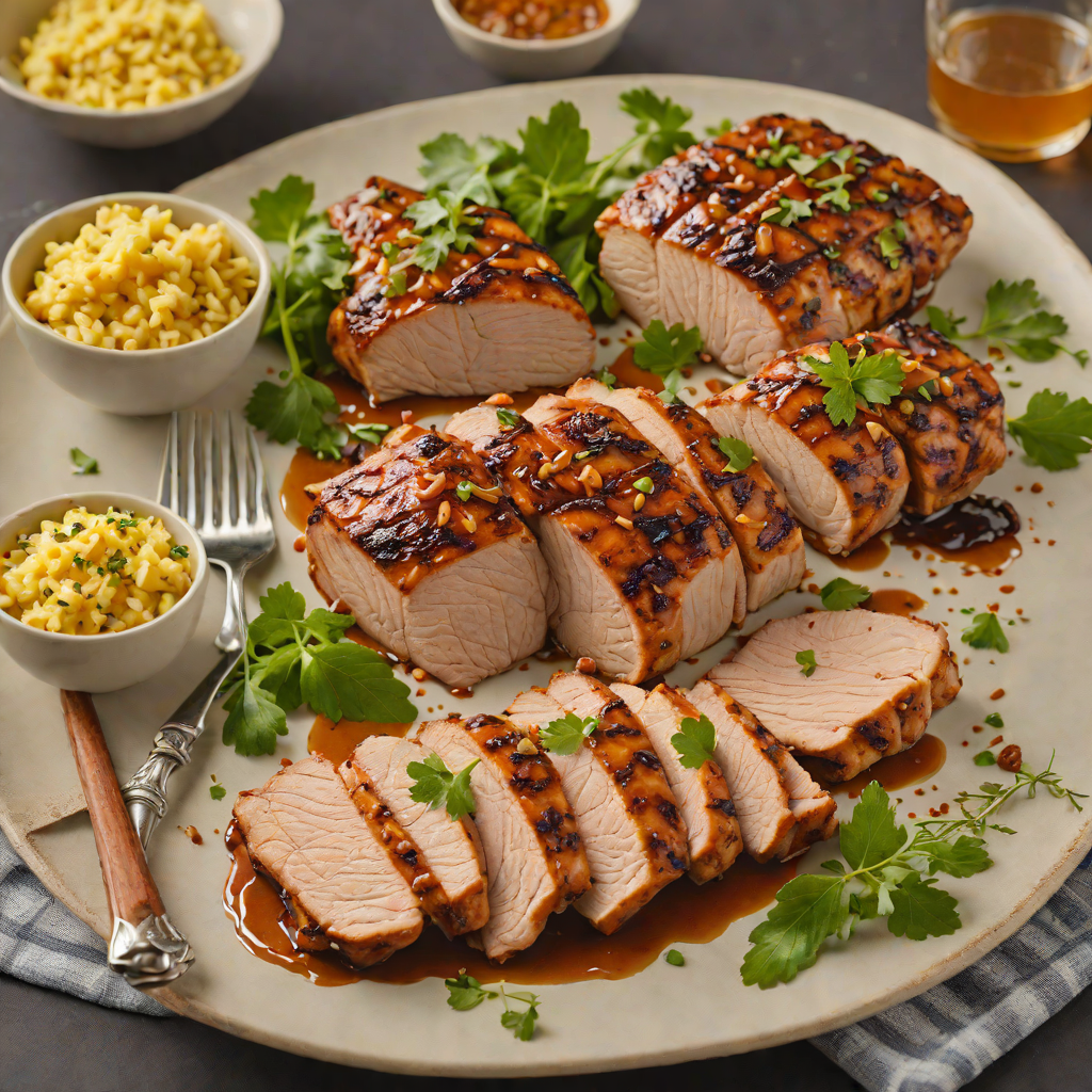Maple-Mustard Glazed Grilled Pork Tenderloin