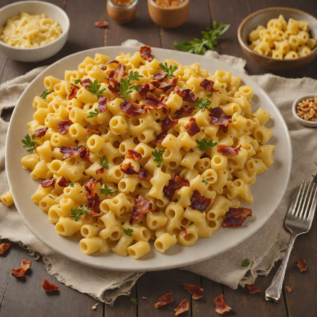 Smoked Macaroni and Cheese with Smoked Gouda and Crispy Bacon
