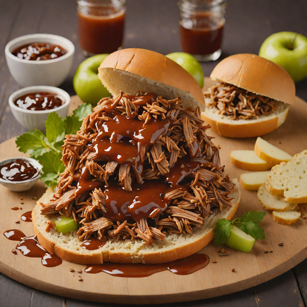 Hickory-Smoked Pulled Pork with Apple Cider BBQ Sauce