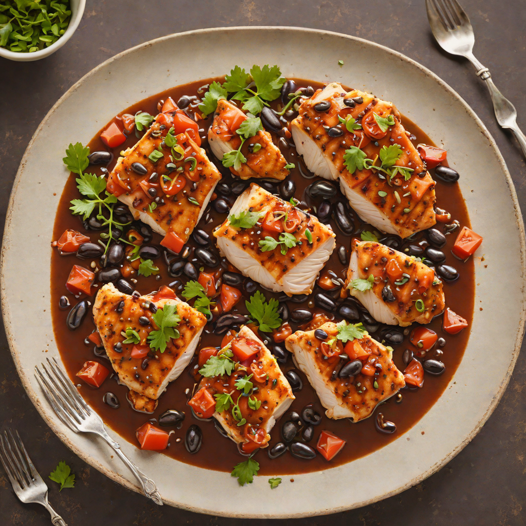 Pan-Seared Chicken with Spiced Tomato and Black Bean Sauce