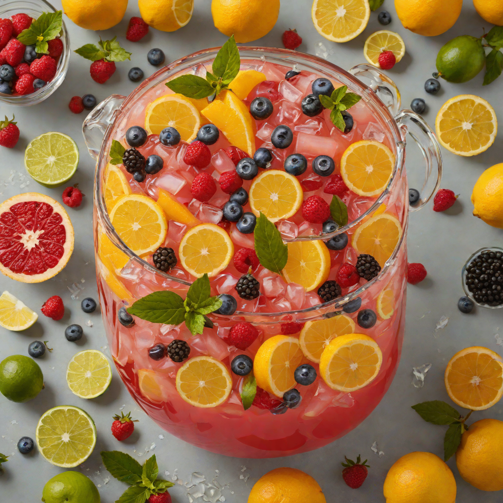 Tropical Citrus and Berry Non-Alcoholic Party Punch