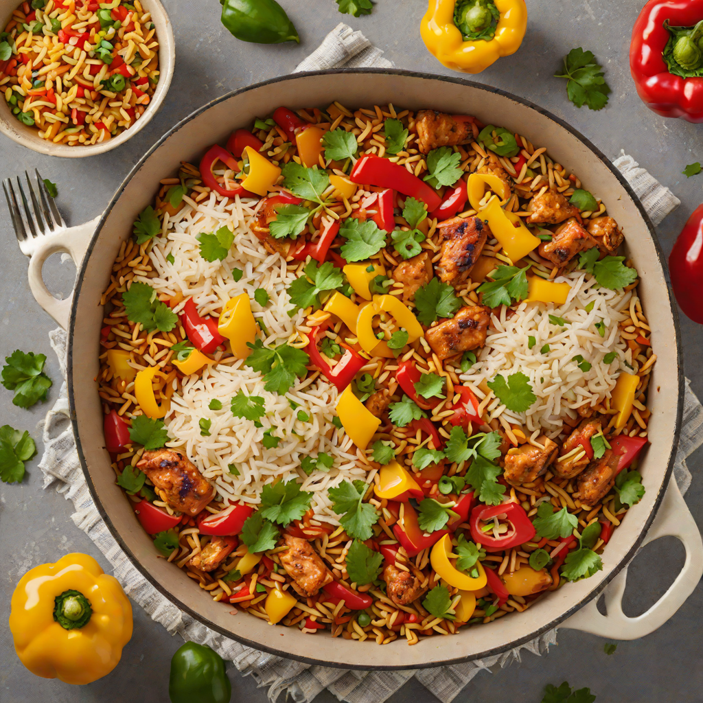 One-Pot Mexican Chicken and Rice with Bell Peppers