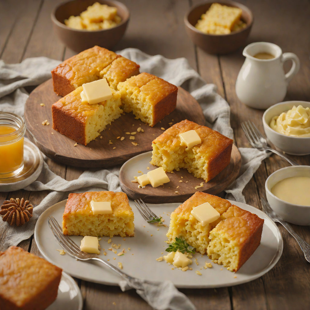 Garland-Style Texan Sweet Cornbread with Honey Butter