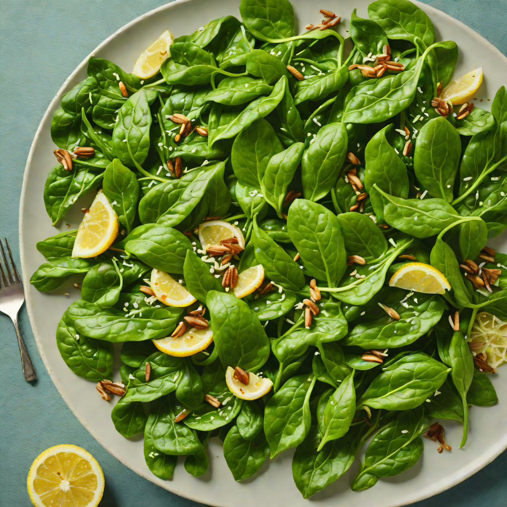 Sautéed Baby Spinach with Garlic and Lemon Zest