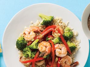 Sautéed Shrimp and Vegetable Stir-Fry with Ginger Soy Glaze
