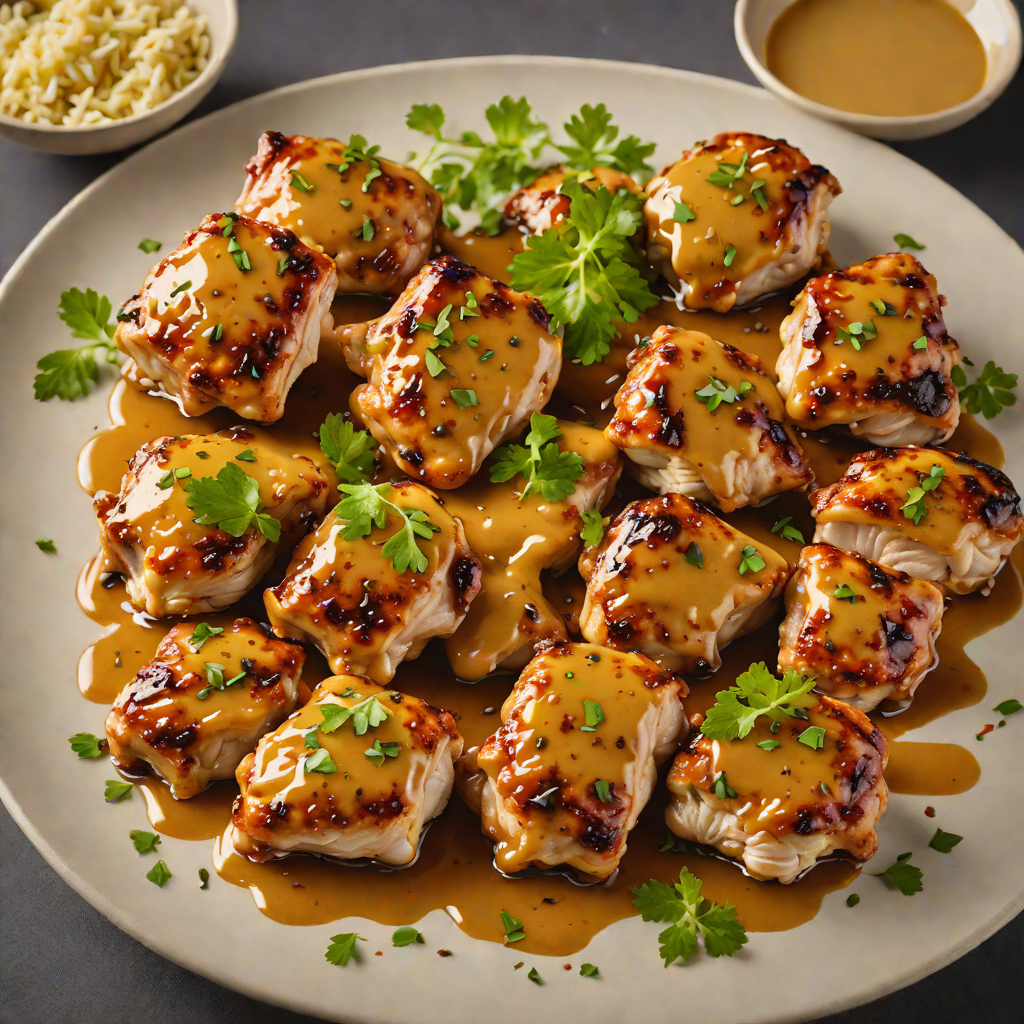 Sautéed Chicken Thighs with Regional Ohio Honey Mustard Glaze