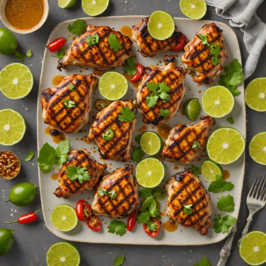 Grilled Jalapeño Honey-Lime Chicken Thighs