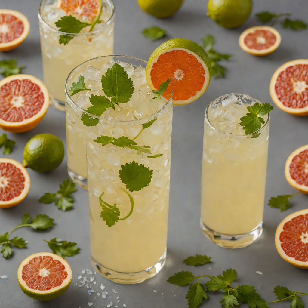 Tequila Grapefruit Cilantro Fizz