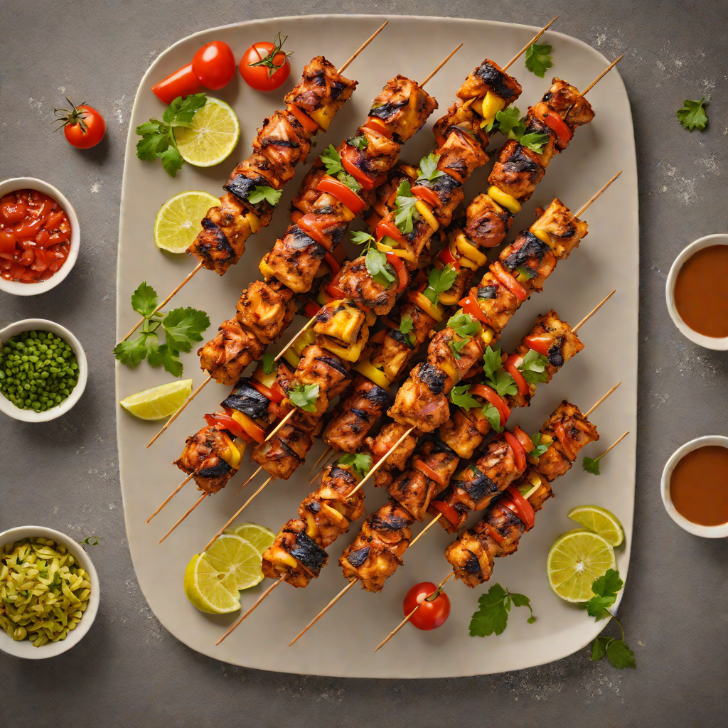 Grilled Jollof-Spiced Chicken Skewers
