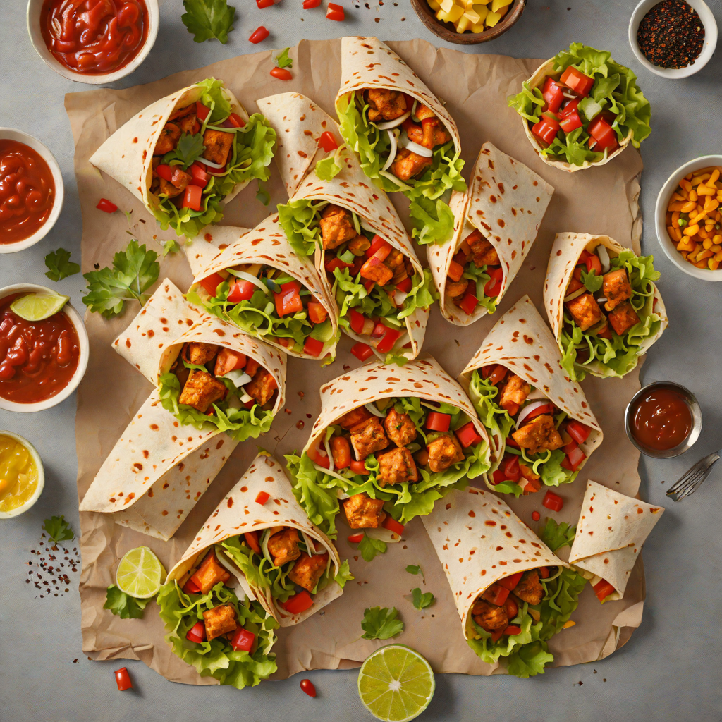Game-Inspired Spiced Chicken Wraps