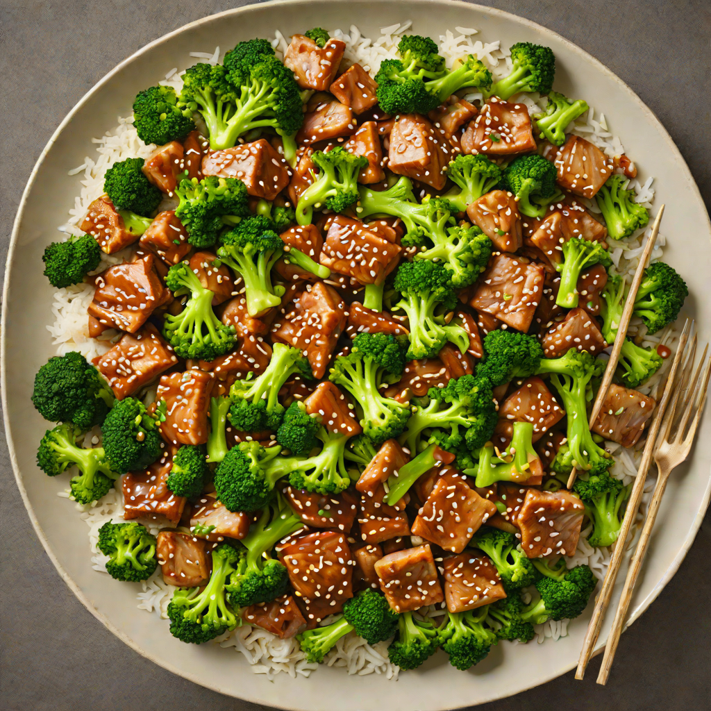 Stir-Fried Pork and Broccoli with Garlic Soy Glaze