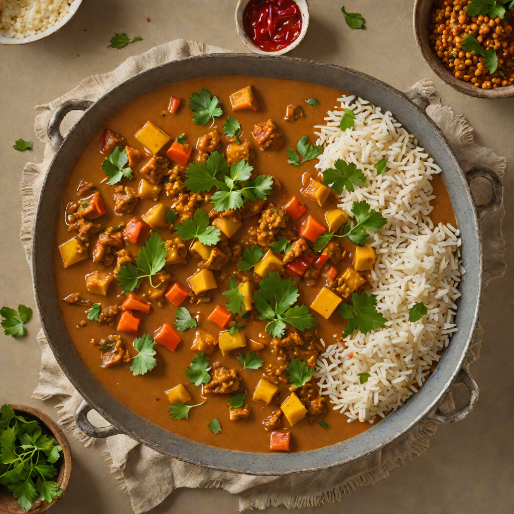 Braised Ethiopian Vegetable Curry with Berbere and Coconut Milk