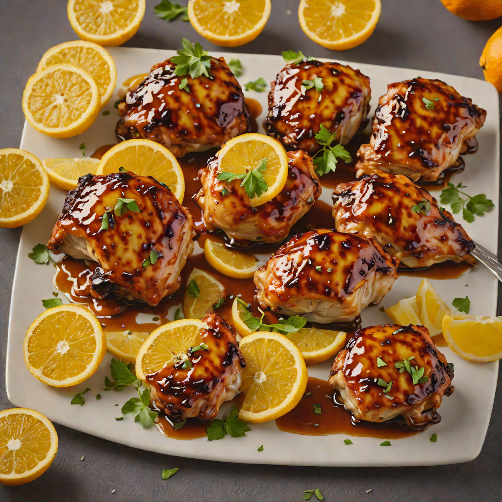 Grilled Citrus-Honey BBQ Chicken Thighs