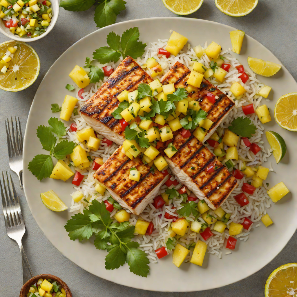 Grilled Citrus-Marinated Mahi Mahi with Pineapple Salsa