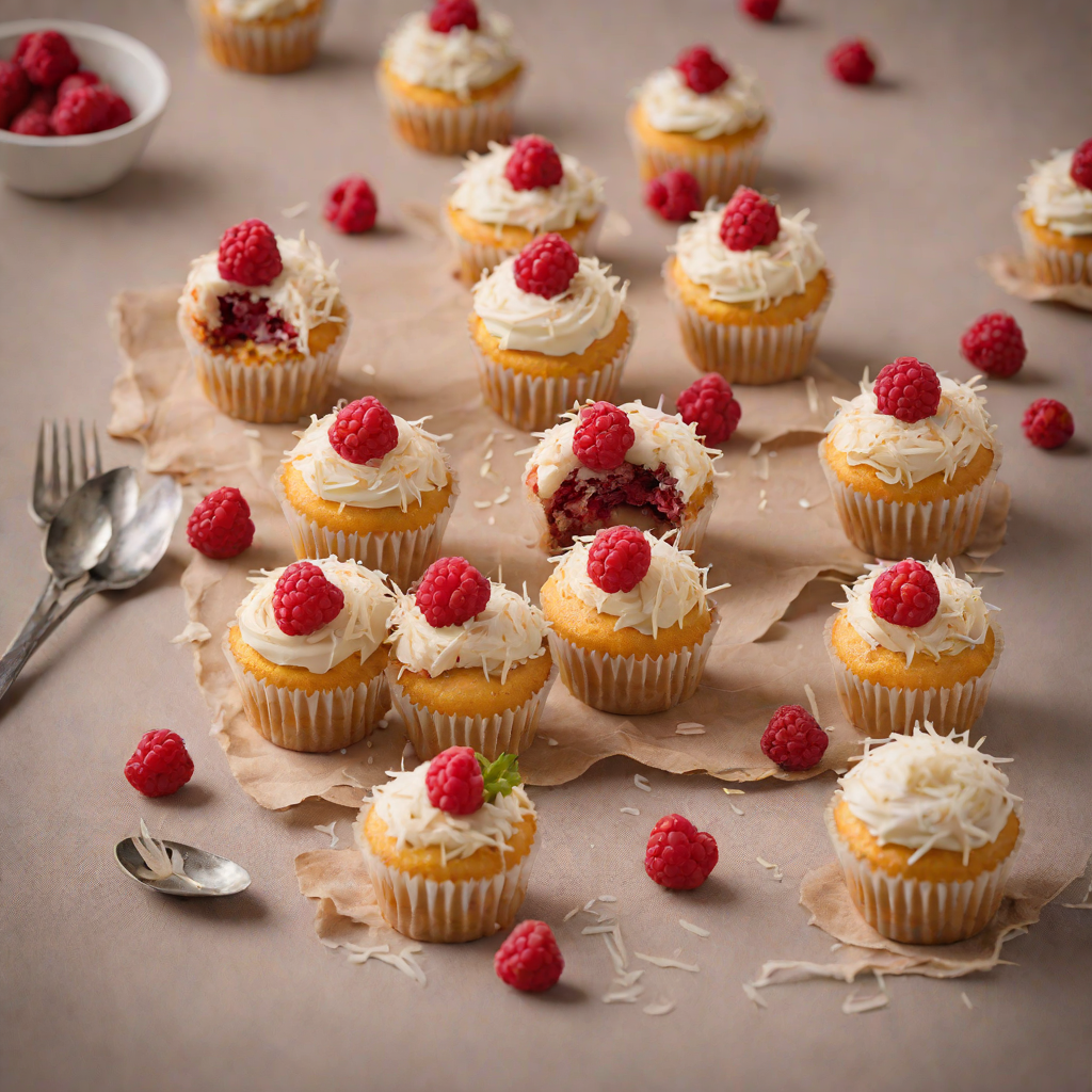 Lamington-Inspired Coconut and Raspberry Cupcakes