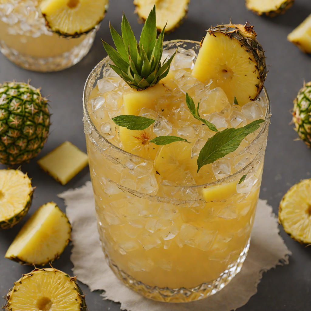Tropical Charred Pineapple Rum Cooler