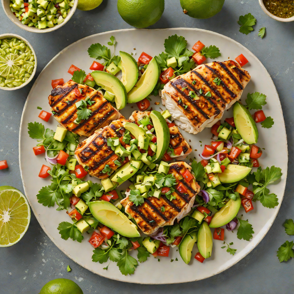 Citrus-Cilantro Grilled Chicken with Avocado Salsa