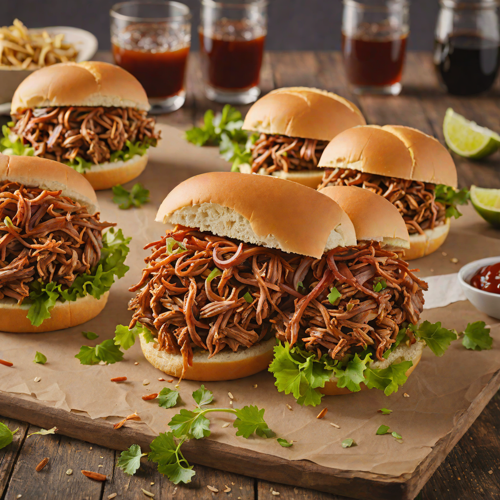 Smoky California-Style BBQ Pulled Pork Sandwiches