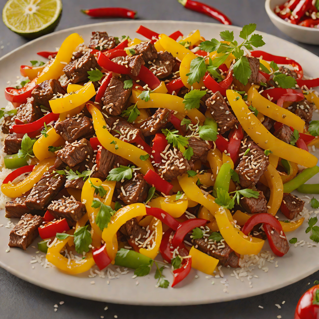 Sautéed Beef Strips with Bell Peppers and Coconut Aminos