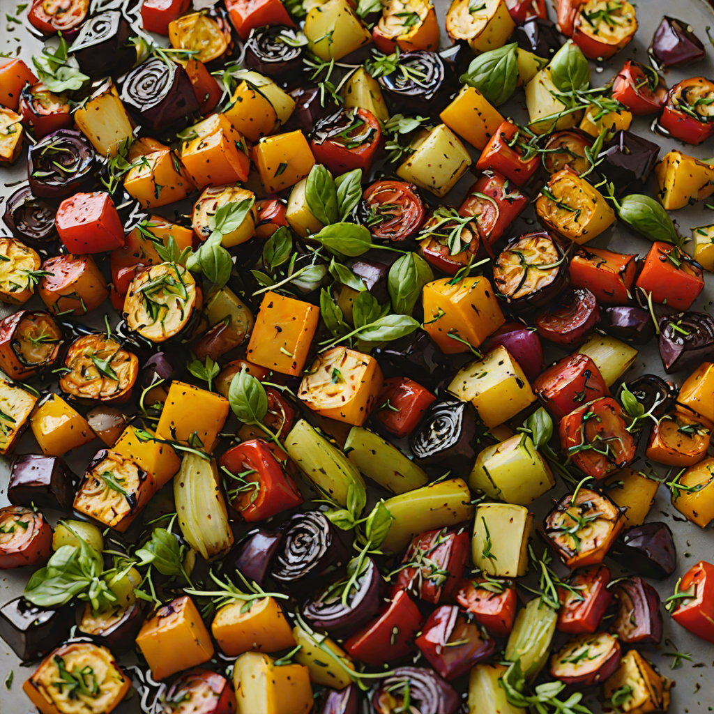 Italian Herb-Roasted Vegetables with Balsamic Glaze