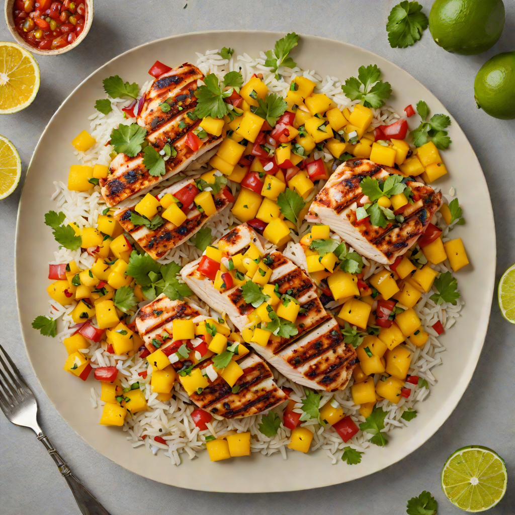Grilled Citrus-Chipotle Chicken with Mango Salsa