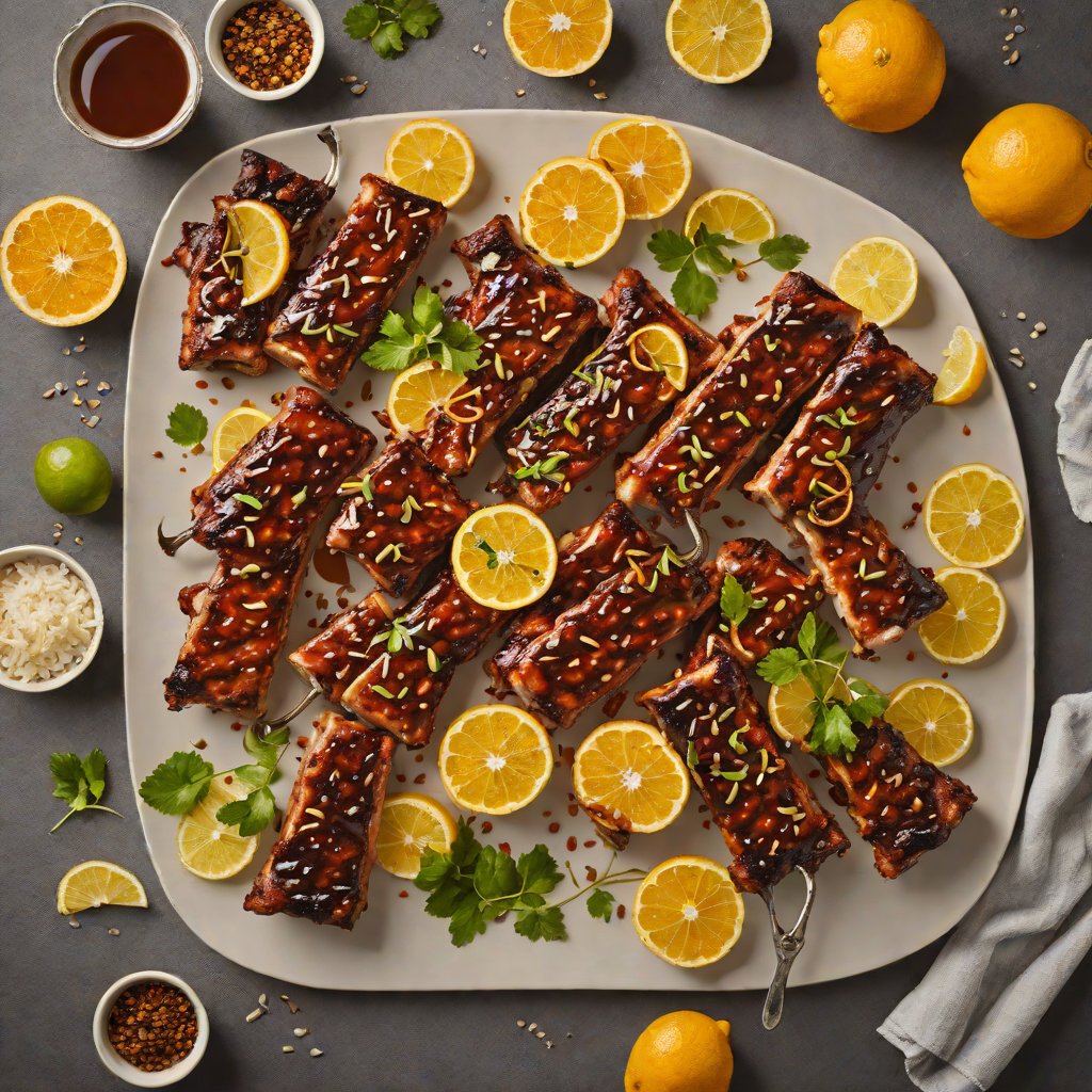 Grilled Citrus-Maple Glazed Pork Ribs