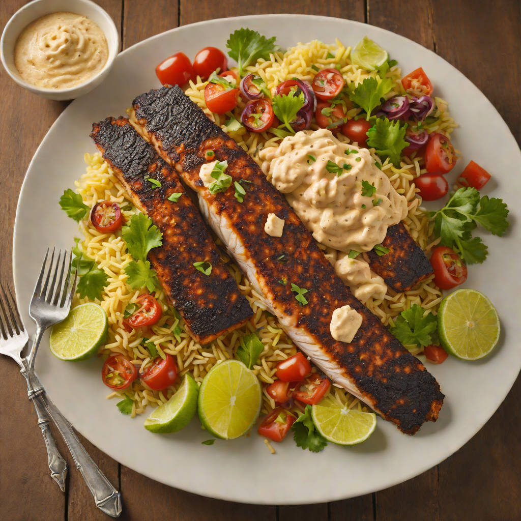 Jazz-Inspired Cajun Blackened Catfish with Creole Remoulade