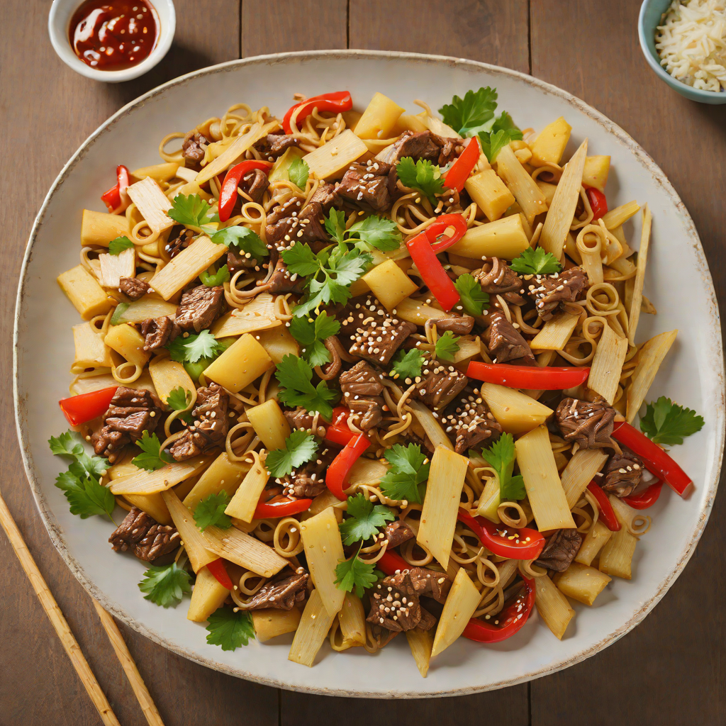 Lao-Inspired Beef and Bamboo Shoot Stir-Fry