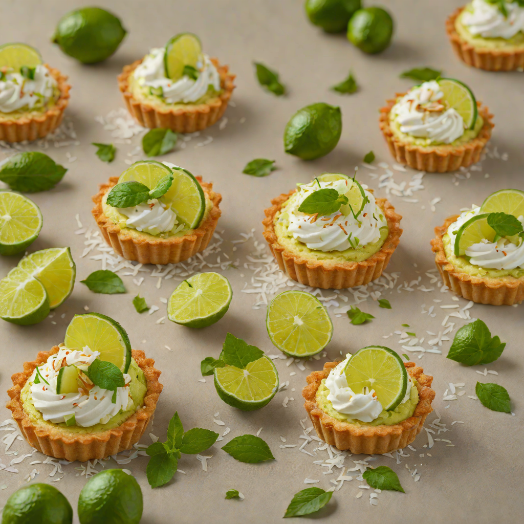 Florida Key Lime and Coconut Tartlets