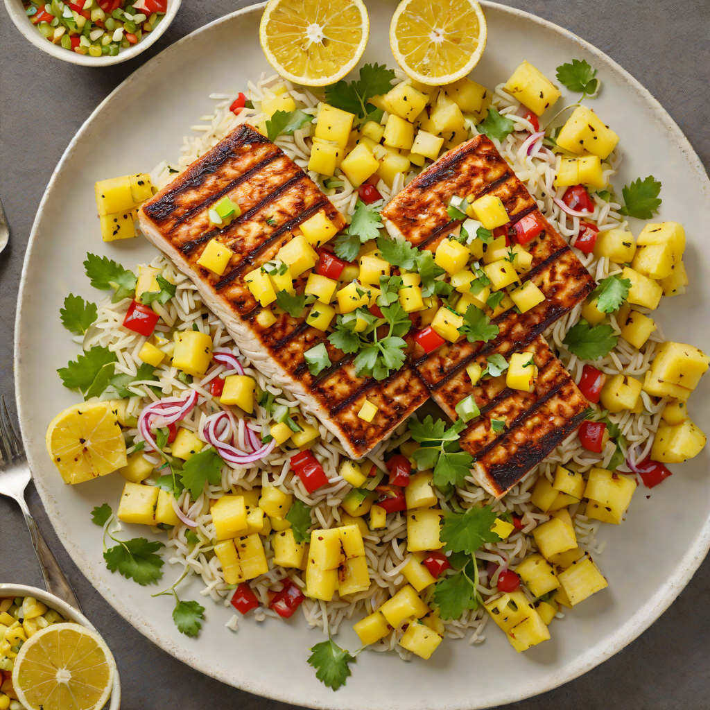 Grilled Citrus-Glazed Mahi Mahi with Pineapple Salsa