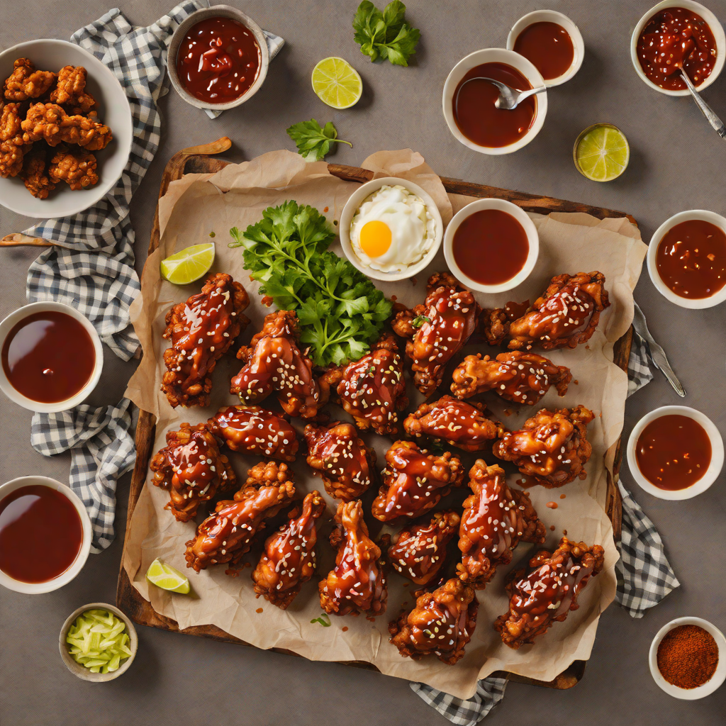 Double-Fried Korean Chicken with Spicy Gochujang Glaze