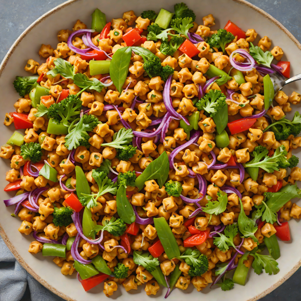 Playful Spiced Chickpea and Vegetable Stir Fry