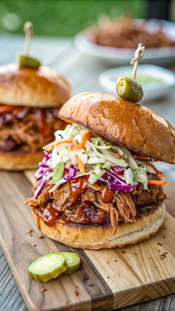Smoky California-Style Pulled Pork Sandwiches