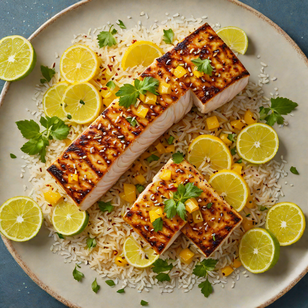 Grilled Mahi-Mahi with Citrus-Honey Glaze and Hawaiian Sea Salt