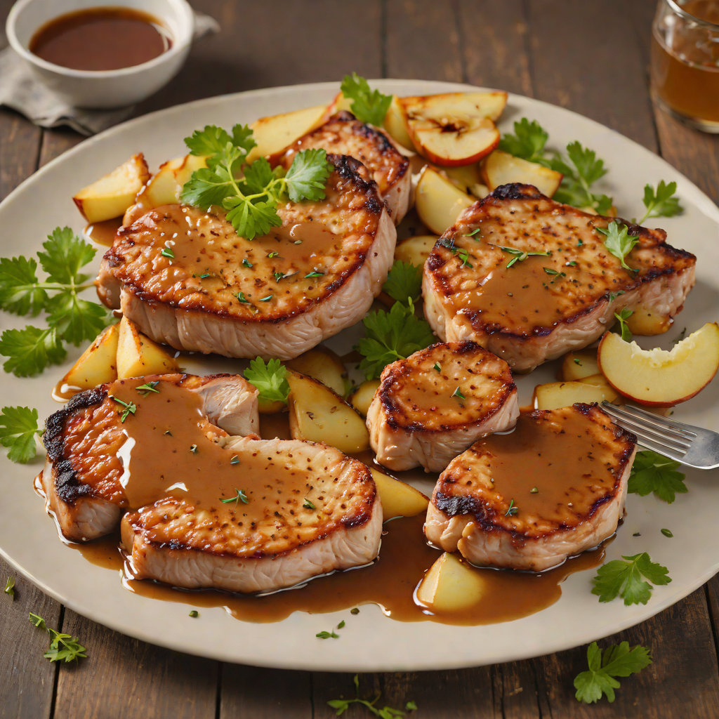 Pan-Seared Pork Chops with Ohio Apple Cider Reduction