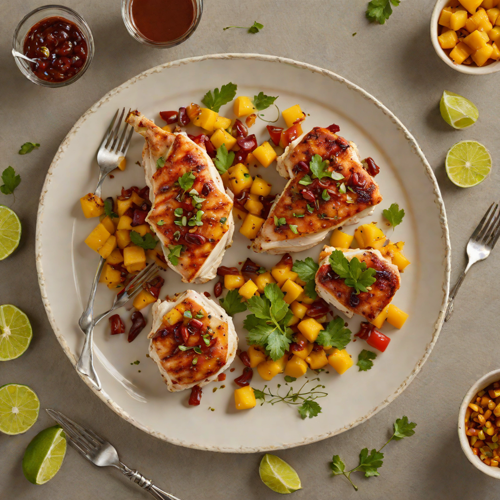 Pan-Seared Chicken with Spiced Mango Chutney