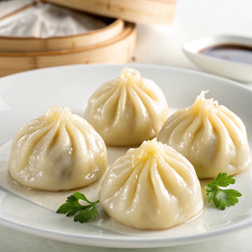 Steamed Xiaolongbao with Pork and Gelatin Broth