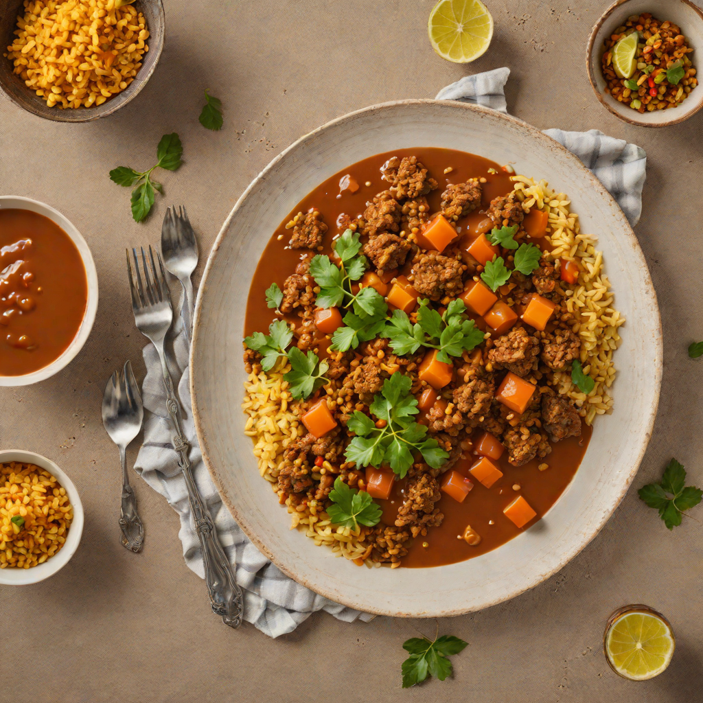 Stewed Berbere-Spiced Lamb with Injera Crumble