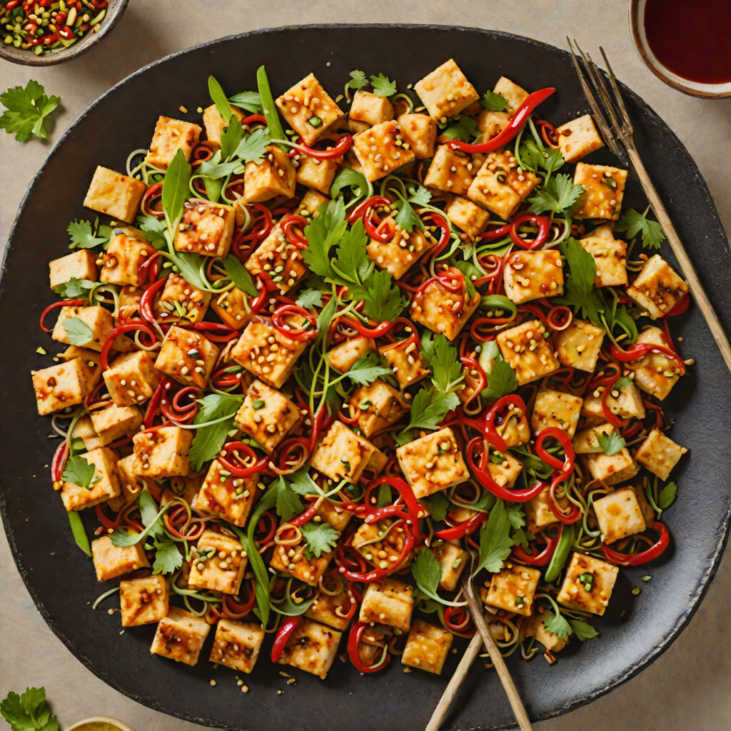 Vegan Stir-Fried Tofu with Lemongrass and Chili