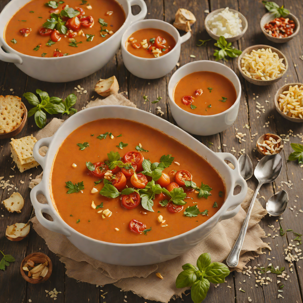 Oven-Roasted Tomato and Garlic Soup