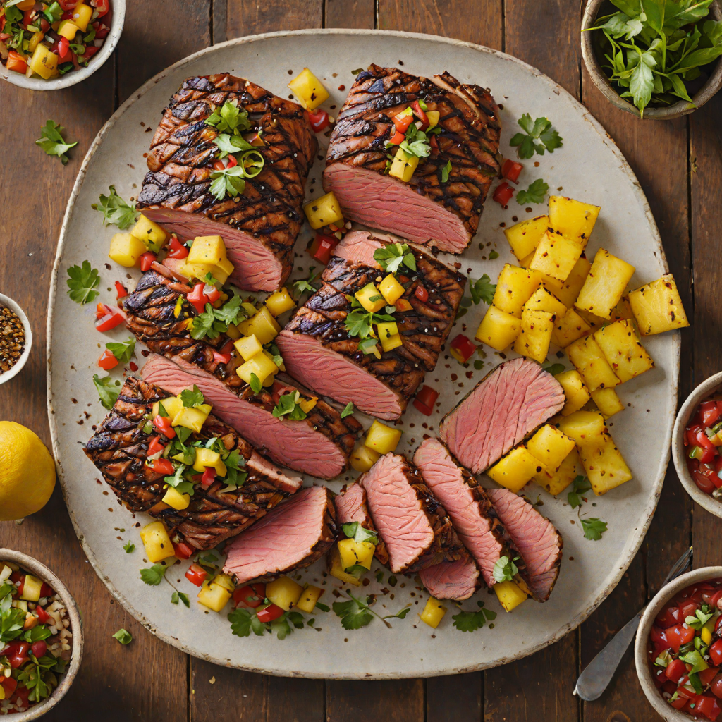 Smoky Grilled Tri-Tip with Charred Pineapple Salsa